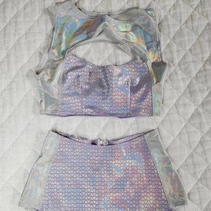 J VALENTINE Rave Outfit Purple Iridescent